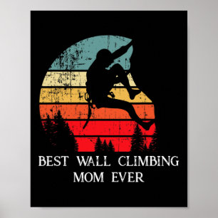 Poster Melhor Mãe de Escalada de Rocha Já Frio Filho Vint