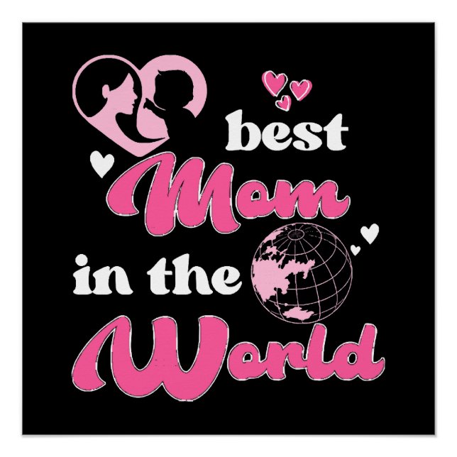 Póster Melhor Mãe do Mundo Dia das Mães (Frente)