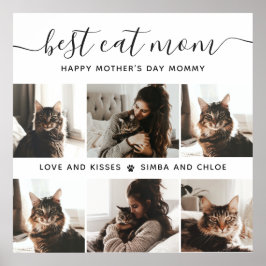 Poster Melhor Mãe Gato: Foto de Gato de Dia de as mães Pe