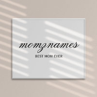 Melhor Mãe Personalizada Nome De Caligrafia