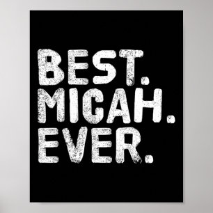 Poster Melhor. Micah. Nunca. Gi De Piada De Nome Personal