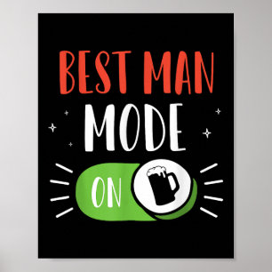 Poster Melhor Modo De Homem Na Equipe De Solteiro De Noit