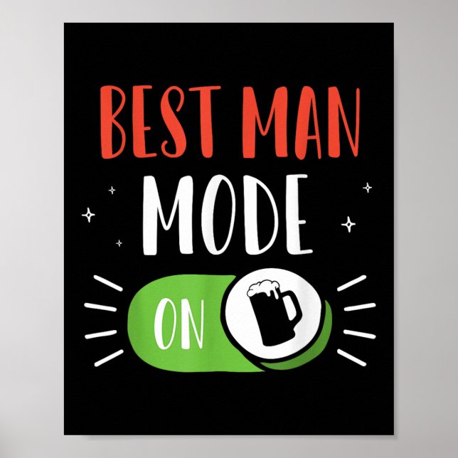 Poster Melhor Modo De Homem Na Equipe De Solteiro De Noit (Frente)