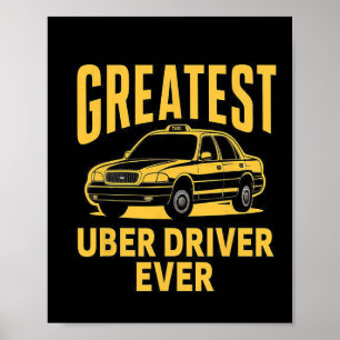 Poster Melhor Motorista Uber de Todos os Tempos Uber Moto