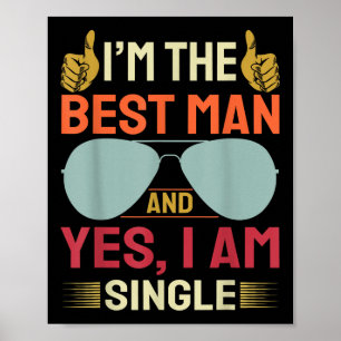 Poster Melhor Padrinho de casamento De Casamento Homem So