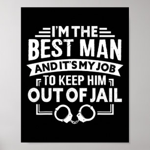 Poster Melhor Padrinho de casamento De Casamento Homem So