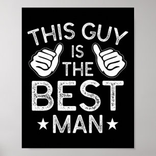 Poster Melhor Padrinho de casamento De Casamento Homem So