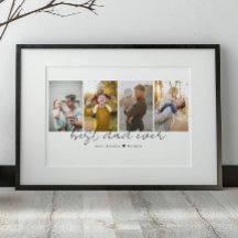 Melhor Pai De 4 Fotos Personalizadas