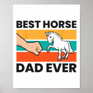 Poster Melhor Pai De Cavalo Nunca Padre Equestre Horsebac