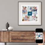 Poster Melhor Pai De Colagem De Fotografias Personalizado<br><div class="desc">Poster de Colagem de Fotos Personalizada, que você pode ter enquadrado, para o Melhor Pai de Sempre. O modelo está pronto para você adicionar 4 de suas fotos favoritas, o ano e o início. Um presente de excelente para dia de os pais, aniversário ou como guardiã de um evento ou...</div>