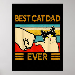 Poster Melhor Pai De Gato De Pai Engraçado