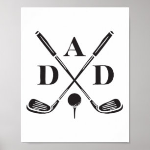 Poster Melhor Pai De Golfe Por Dia de os pais De Golfe De