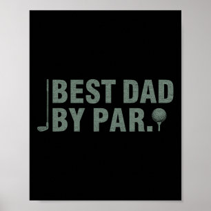 Poster Melhor Pai de Par Padre#39;s Golfing Bi