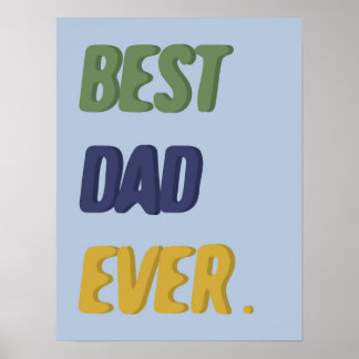 Poster Melhor Pai do Mundo Feliz Dia dos Pais Feliz Anive