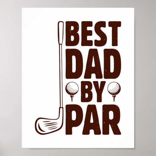 Poster Melhor Pai Do Pai Par Golf (Frente)