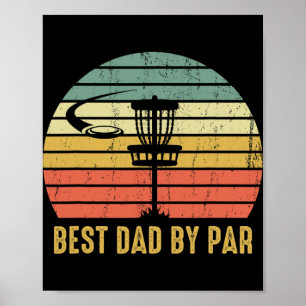 Poster Melhor Pai Pelo Disco de Golfe Par Disc Golfe Dive
