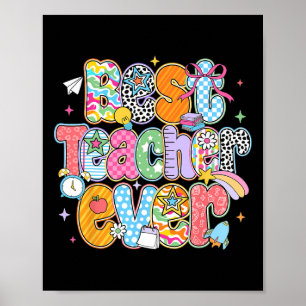Poster Melhor Professor de Todos os Tempos Agradecimento 