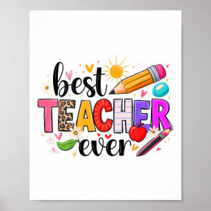 Poster Melhor Professor de Todos os Tempos de Volta às Au