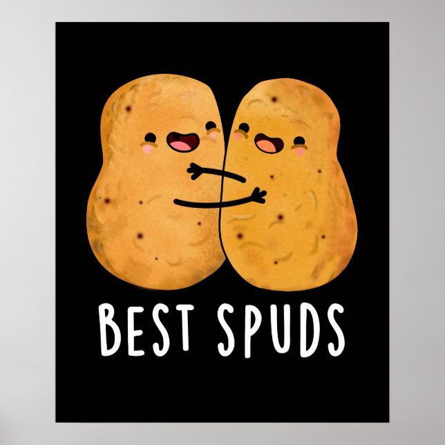 Poster Melhor Spuds Engraçados Melhores Amigos Batata Pun (Frente)