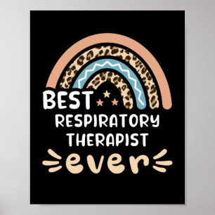 Poster Melhor Terapêutica Respiratória de Leopard Rainbow