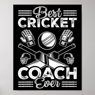 Poster Melhor Treinador de Críquete de Todos os Tempos