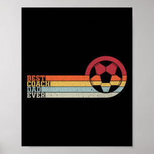 Poster Melhor Treinador de Futebol Pai De Todos os Tempos