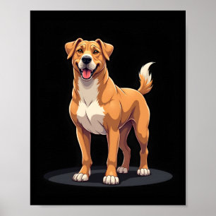 Poster Melhor vida com Dogo Canario Camisola Manga Compri