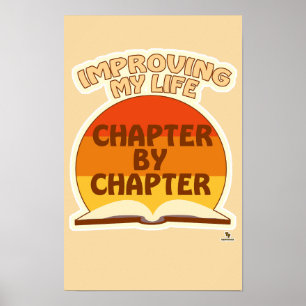 Poster Melhore a Vida Por Capítulo Autor Divertido Slogan