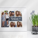 Poster Melhores Amigos na Colagem de Fotos<br><div class="desc">Diga a sua BFF o quanto ela significa para você com esta design de colagem de fotos Besties.</div>