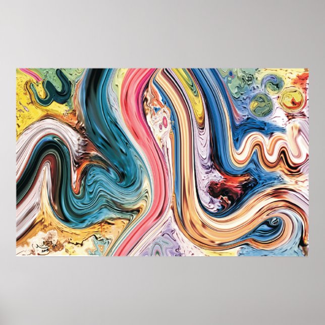 Póster Melhores Pinturas Islâmicas e vetor (Frente)