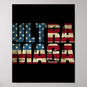 Poster Melhores presentes na bandeira americana Anti Joe