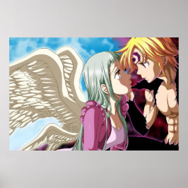 Poster Meliodas e Elizabeth