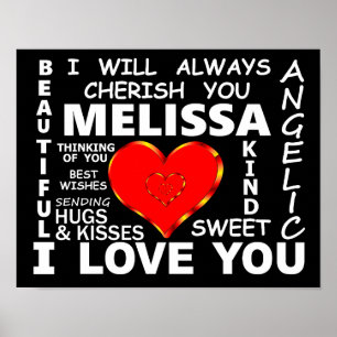 Poster Melissa I Love You
