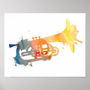 Póster Mellophone abstrato