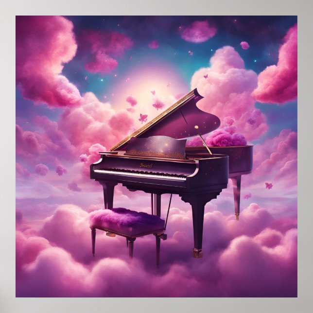 Poster Melodia Entre Nuvens Rosadas (Frente)
