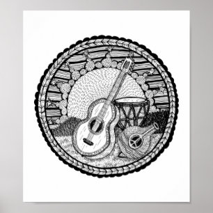 Poster melódico do encantamento