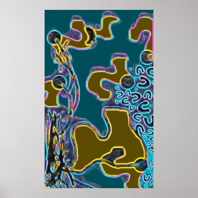 Poster Melting Memphis Vibes II (Frente)