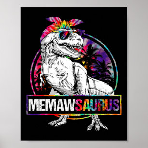 Poster Memawsaurus Dinosaur Memaw Surus Correspondência