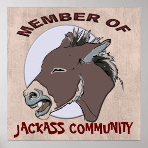 PÓSTER MEMBRO DA COMUNIDADE JACKASS