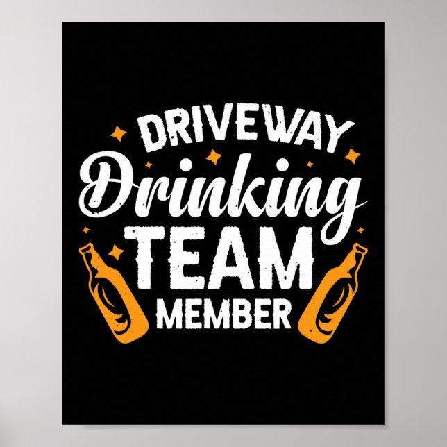 Poster Membro da Equipe do Bebendo de Estrada (Frente)