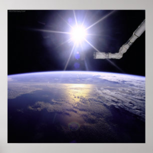 Póster Membro da terra do vaivém espacial