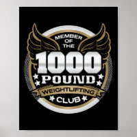 Membro do Clube de Levantamento de Peso de 1000 Li