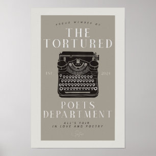 Poster Membro do Departamento de Poetas Torturados Impres