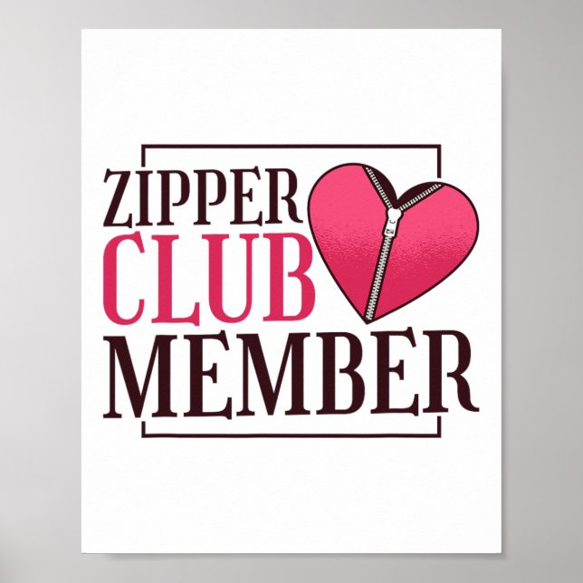 Poster Membro do Zipper Club Sensibilização para a Cripto (Frente)