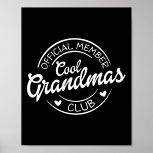 Poster Membro oficial do clube de vovó Legal Pocket Madre