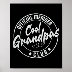 Poster Membro Oficial do legal Grandpas Club Vintage