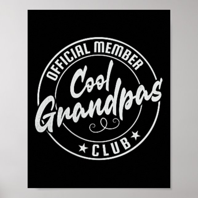 Poster Membro Oficial do legal Grandpas Club Vintage (Frente)