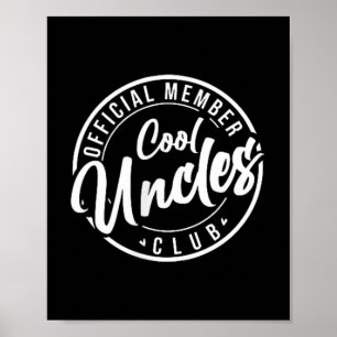 Poster Membro oficial do Legal Uncles Club Vintage Pais D