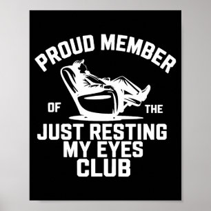 Poster Membro Orgulhoso do Clube Só Descansando os Olhos