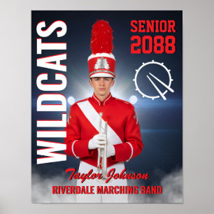 Poster Membro Sênior da Banda Marcial Foto Personalizada 